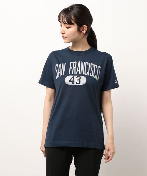 SLOBE IENA(スローブイエナ)の「【Champion / チャンピオン】 SAN FRANCISCO SHORT SLEEVE Tシャツ◆【洗濯機洗い可】(Tシャツ/カットソー・レディース・チャコールグレー/ネイビー・FREE)」の16枚目の写真