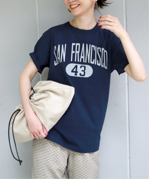 SLOBE IENA(スローブイエナ)の「【Champion / チャンピオン】 SAN FRANCISCO SHORT SLEEVE Tシャツ◆【洗濯機洗い可】(Tシャツ/カットソー・レディース・チャコールグレー/ネイビー・FREE)」の11枚目の写真