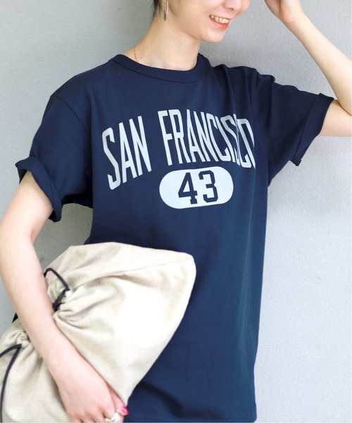 SLOBE IENA(スローブイエナ)の「【Champion / チャンピオン】 SAN FRANCISCO SHORT SLEEVE Tシャツ◆【洗濯機洗い可】(Tシャツ/カットソー・レディース・チャコールグレー/ネイビー・FREE)」の13枚目の写真
