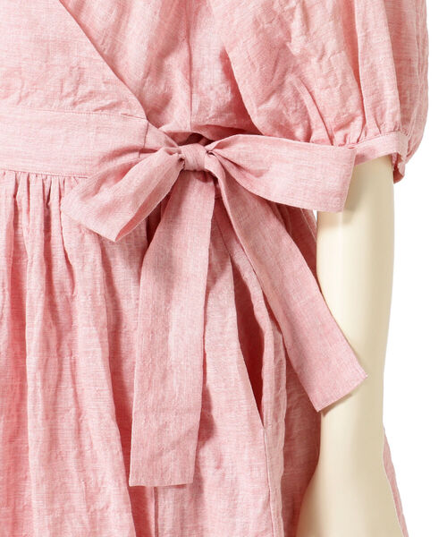 merrier BEAMS(メリアビームス)の「nanadecor / コスモス カシュクール ドレス 21(マタニティ対応)(マタニティウェア/グッズ・レディース・ピンク・ONE SIZE)」の6枚目の写真