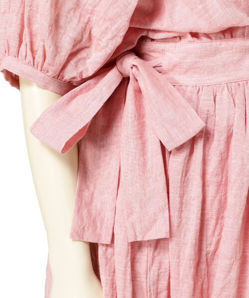 merrier BEAMS(メリアビームス)の「nanadecor / コスモス カシュクール ドレス 21(マタニティ対応)(マタニティウェア/グッズ・レディース・ピンク・ONE SIZE)」の7枚目の写真