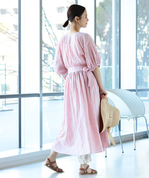 merrier BEAMS(メリアビームス)の「nanadecor / コスモス カシュクール ドレス 21(マタニティ対応)(マタニティウェア/グッズ・レディース・ピンク・ONE SIZE)」の11枚目の写真