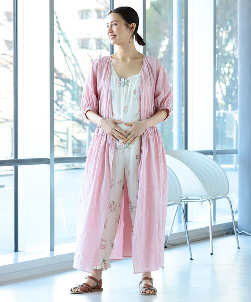 merrier BEAMS(メリアビームス)の「nanadecor / コスモス カシュクール ドレス 21(マタニティ対応)(マタニティウェア/グッズ・レディース・ピンク・ONE SIZE)」の13枚目の写真