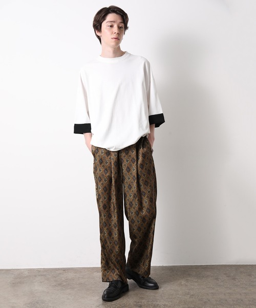 JUNRED（ジュンレッド）の「バティックプリントワイドパンツ（その他パンツ・メンズ・ブラック/ベージュ・S/M/L）」の12枚目の写真