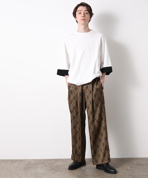 JUNRED（ジュンレッド）の「バティックプリントワイドパンツ（その他パンツ・メンズ・ブラック/ベージュ・S/M/L）」の13枚目の写真