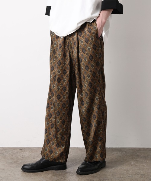 JUNRED（ジュンレッド）の「バティックプリントワイドパンツ（その他パンツ・メンズ・ブラック/ベージュ・S/M/L）」の6枚目の写真