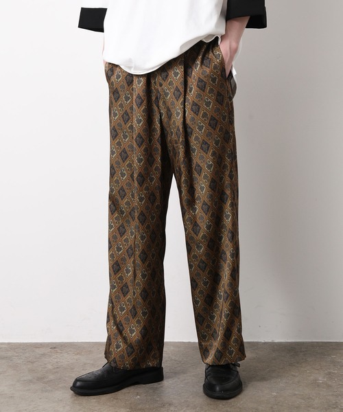 JUNRED（ジュンレッド）の「バティックプリントワイドパンツ（その他パンツ・メンズ・ブラック/ベージュ・S/M/L）」の7枚目の写真