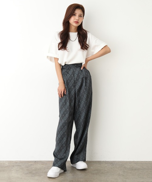 JUNRED（ジュンレッド）の「バティックプリントワイドパンツ（その他パンツ・メンズ・ブラック/ベージュ・S/M/L）」の10枚目の写真