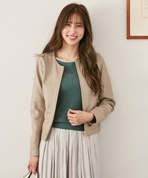 ノーカラージャケット レザー 本革 ファッション通販 Zozotown