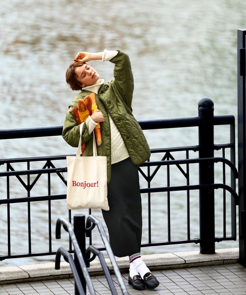 BONLECILL（ボンルシール）の「2wayキルティングライナーノー