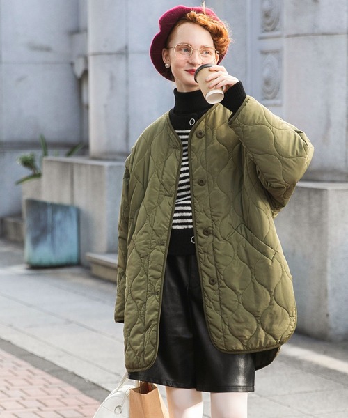 【美品・完売品】Skall Studio キルティングベスト M ノーカラー 美品・完売品】Skall Studio キルティングベスト M ノーカラー