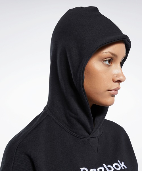 Reebok(リーボック)の「クラシックス ビッグロゴ フーディー / Classics Big Logo Hoodie(パーカー・レディース・ブラック/オフホワイト・SMALL/MEDIUM/LARGE/X-LARGE)」の3枚目の写真