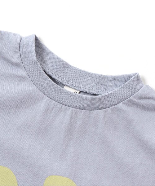 apres les cours（アプレレクール）の「ワッフルレイヤードTシャツ（Tシャツ/カットソー・キッズ・ブルー/ブラウン・90/120/130/100/80/110）」の10枚目の写真