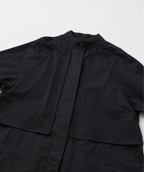 Libra Cue(リブラ キュー)の「”ガンパッチロングコート” オンオフどちらのスタイリングにも使える、春秋2シーズンコート(トレンチコート・レディース・ブラック/ベージュ・FREE)」の12枚目の写真