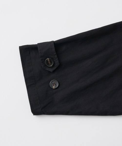 Libra Cue(リブラ キュー)の「”ガンパッチロングコート” オンオフどちらのスタイリングにも使える、春秋2シーズンコート(トレンチコート・レディース・ブラック/ベージュ・FREE)」の14枚目の写真