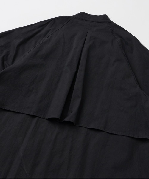 Libra Cue(リブラ キュー)の「”ガンパッチロングコート” オンオフどちらのスタイリングにも使える、春秋2シーズンコート(トレンチコート・レディース・ブラック/ベージュ・FREE)」の15枚目の写真