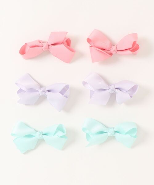 Catherine Cottage（キャサリンコテージ）の「グログランヘアクリップ【3色6個セット】（バレッタ/ヘアクリップ・キッズ・A/B/D/C/E・FREE）」の3枚目の写真