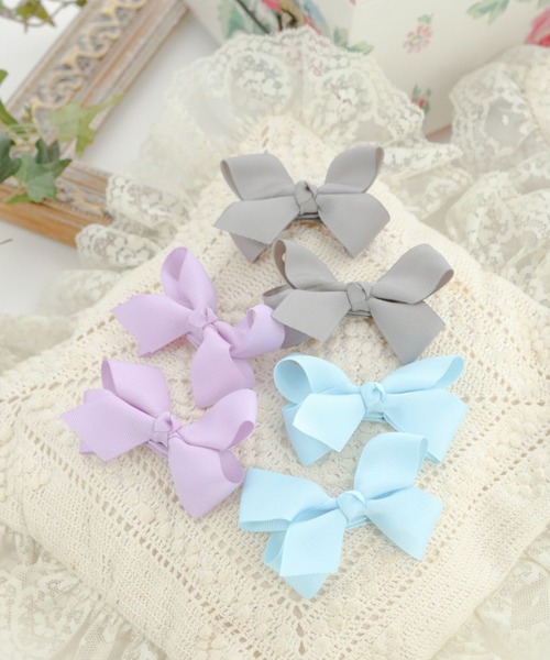 Catherine Cottage（キャサリンコテージ）の「グログランヘアクリップ【3色6個セット】（バレッタ/ヘアクリップ・キッズ・A/B/D/C/E・FREE）」の7枚目の写真