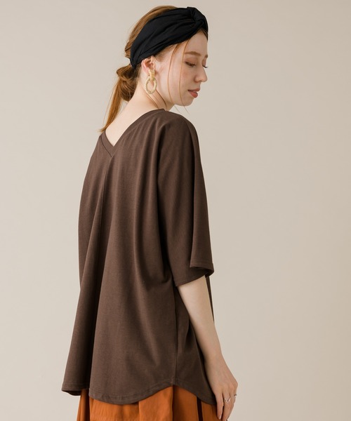 CLOCHE(クロシェ)の「CLOCHE 2wayプルオーバー(Tシャツ/カットソー・レディース・ブラック/ブラウン・FREE)」の19枚目の写真
