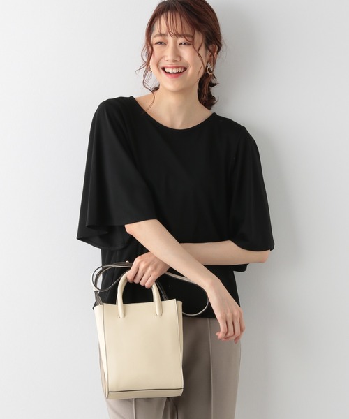 GLOBAL WORK（グローバルワーク）の「縦型2WAYショルダー/957847（ショルダーバッグ・レディース・ブラック/オフホワイト/グリーン・FREE）」の7枚目の写真