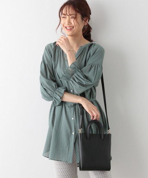 GLOBAL WORK（グローバルワーク）の「縦型2WAYショルダー/957847（ショルダーバッグ・レディース・ブラック/オフホワイト/グリーン・FREE）」の13枚目の写真