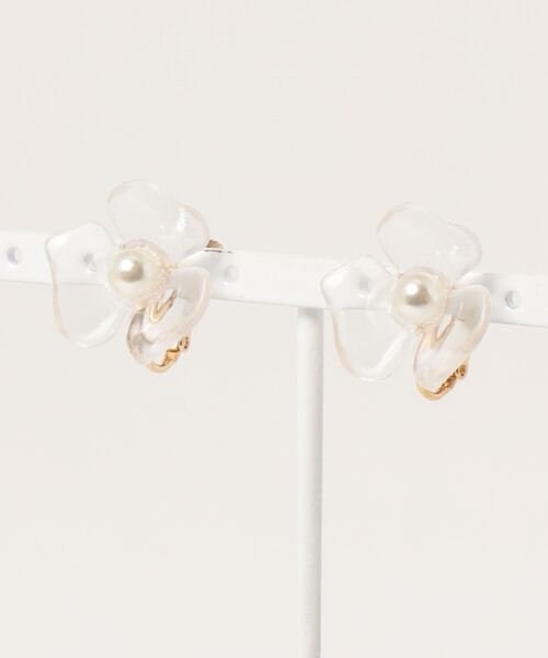natural couture（ナチュラルクチュール）の「クリアイヤリング（イヤリング・レディース・その他1/その他2/その他5/その他3/その他4・FREE）」の2枚目の写真