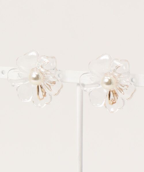 natural couture（ナチュラルクチュール）の「クリアイヤリング（イヤリング・レディース・その他1/その他2/その他5/その他3/その他4・FREE）」の4枚目の写真