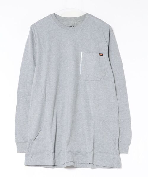 tone(トーン)の「【Walls/ウォールズ】WALLS L/S TEE(UN)(Tシャツ/カットソー・レディース・チャコールグレー/グレー/レッド/ブラック/ネイビー/オリーブ・LARGE/X-LARGE/MEDIUM)」の3枚目の写真