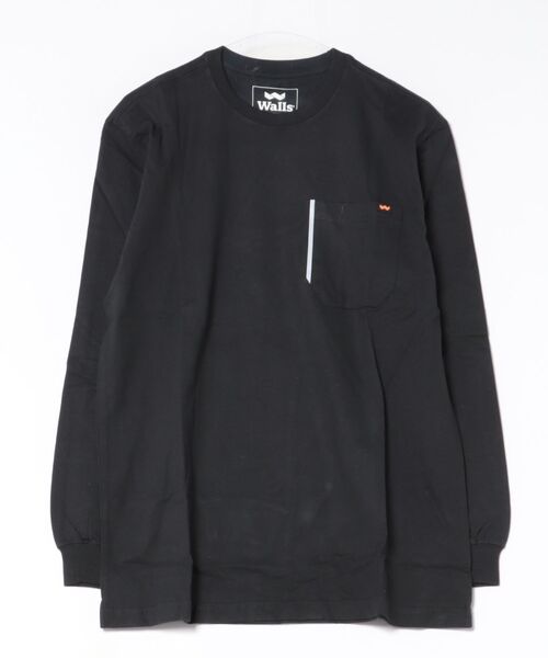 tone(トーン)の「【Walls/ウォールズ】WALLS L/S TEE(UN)(Tシャツ/カットソー・レディース・チャコールグレー/グレー/レッド/ブラック/ネイビー/オリーブ・LARGE/X-LARGE/MEDIUM)」の2枚目の写真