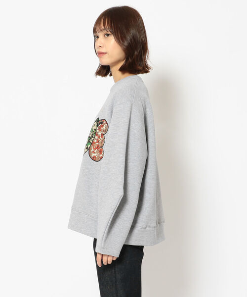 ottod'Ame（オットダム）の「ottod'Ame/オットダム/LOVEトップス（スウェット・レディース・グレー・SMALL）」の2枚目の写真