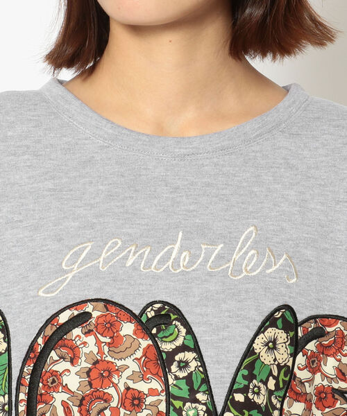 ottod'Ame（オットダム）の「ottod'Ame/オットダム/LOVEトップス（スウェット・レディース・グレー・SMALL）」の5枚目の写真