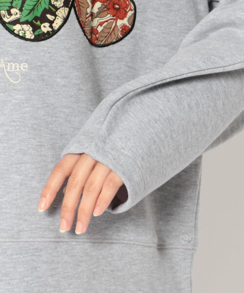 ottod'Ame（オットダム）の「ottod'Ame/オットダム/LOVEトップス（スウェット・レディース・グレー・SMALL）」の7枚目の写真