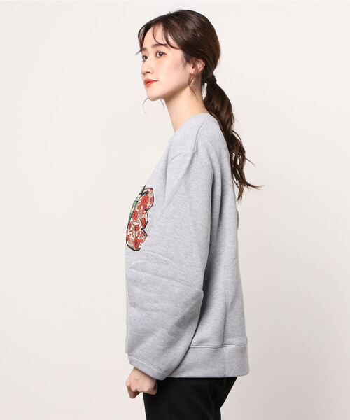 ottod'Ame（オットダム）の「ottod'Ame/オットダム/LOVEトップス（スウェット・レディース・グレー・SMALL）」の13枚目の写真