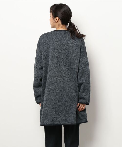 Grand PARK（グランドパーク）の「裏ファー素材　ノーカラーカーデ（カーディガン/ボレロ・レディース・チャコールグレー/グレー系その他/ネイビー系1・FREE）」の6枚目の写真