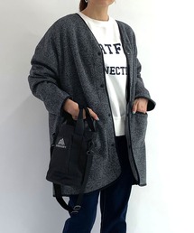 Grand PARK | 裏ファー素材　ノーカラーカーデ(カーディガン/ボレロ)