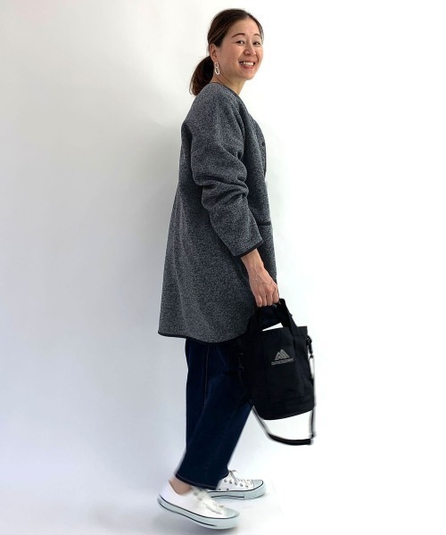 Grand PARK（グランドパーク）の「裏ファー素材　ノーカラーカーデ（カーディガン/ボレロ・レディース・チャコールグレー/グレー系その他/ネイビー系1・FREE）」の19枚目の写真