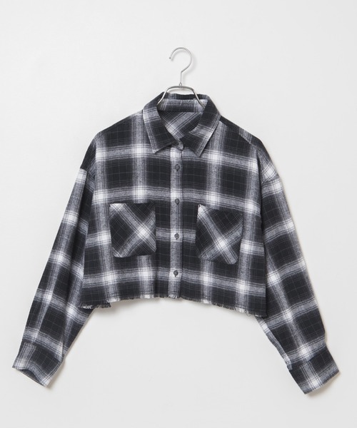 WEGO（ウィゴー）の「WEGO/フリンジショートネルシャツ（シャツ/ブラウス・レディース・グリーン/ブラック/グレー・FREE）」の18枚目の写真