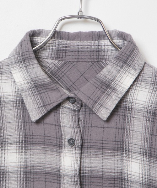 WEGO（ウィゴー）の「WEGO/フリンジショートネルシャツ（シャツ/ブラウス・レディース・グリーン/ブラック/グレー・FREE）」の22枚目の写真