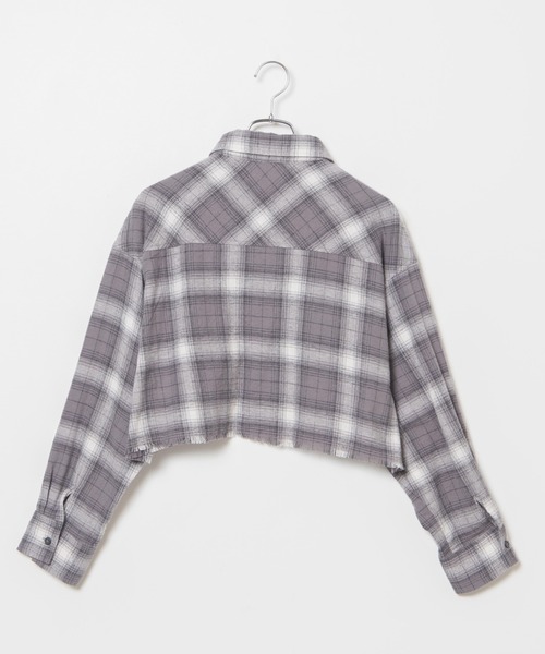 WEGO（ウィゴー）の「WEGO/フリンジショートネルシャツ（シャツ/ブラウス・レディース・グリーン/ブラック/グレー・FREE）」の21枚目の写真