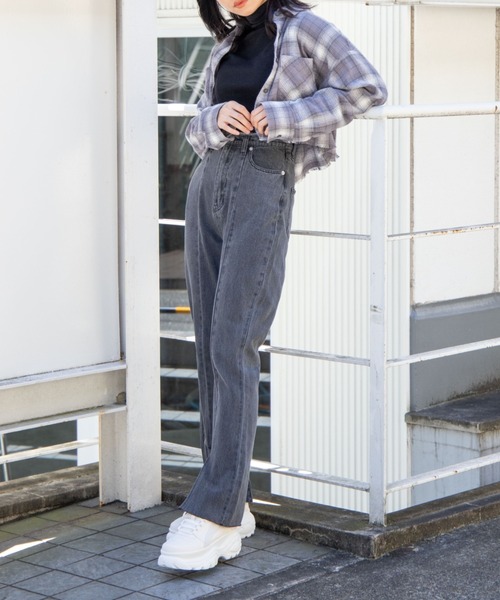 WEGO（ウィゴー）の「WEGO/フリンジショートネルシャツ（シャツ/ブラウス・レディース・グリーン/ブラック/グレー・FREE）」の9枚目の写真