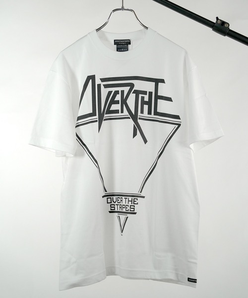 OVER THE STRIPES（オーバーザストライプス）の「OVER THE STRiPES オーバーザストライプス INVERTED TRIANGLE TEE Tシャツ（Tシャツ/カットソー・メンズ・ホワイト/チャコールグレー/ブラック・MEDIUM/LARGE/X-LARGE）」の5枚目の写真