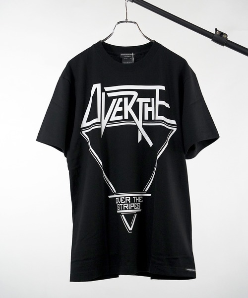 OVER THE STRIPES（オーバーザストライプス）の「OVER THE STRiPES オーバーザストライプス INVERTED TRIANGLE TEE Tシャツ（Tシャツ/カットソー・メンズ・ホワイト/チャコールグレー/ブラック・MEDIUM/LARGE/X-LARGE）」の4枚目の写真