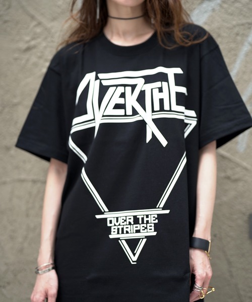 OVER THE STRIPES（オーバーザストライプス）の「OVER THE STRiPES オーバーザストライプス INVERTED TRIANGLE TEE Tシャツ（Tシャツ/カットソー・メンズ・ホワイト/チャコールグレー/ブラック・MEDIUM/LARGE/X-LARGE）」の19枚目の写真