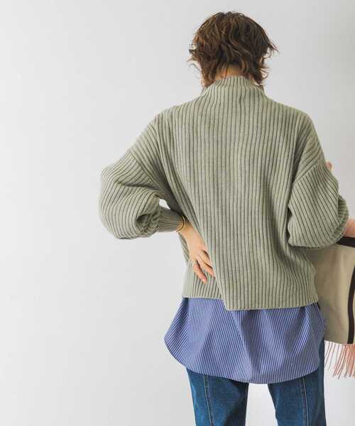 URBAN RESEARCH(アーバンリサーチ)の「【WEB限定】ボトルネックリブニット(ニット/セーター・レディース・チャコールグレー/ミント/モカ/パープル系その他/ライトベージュ・FREE)」の18枚目の写真