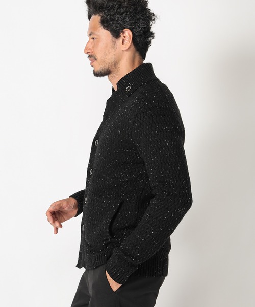 MEN'S BIGI(メンズビギ)の「7G バスケット編みニットカーディガン(ニット/セーター・メンズ・ライトグレー/ブラック/ボルドー・03/02/01)」の13枚目の写真