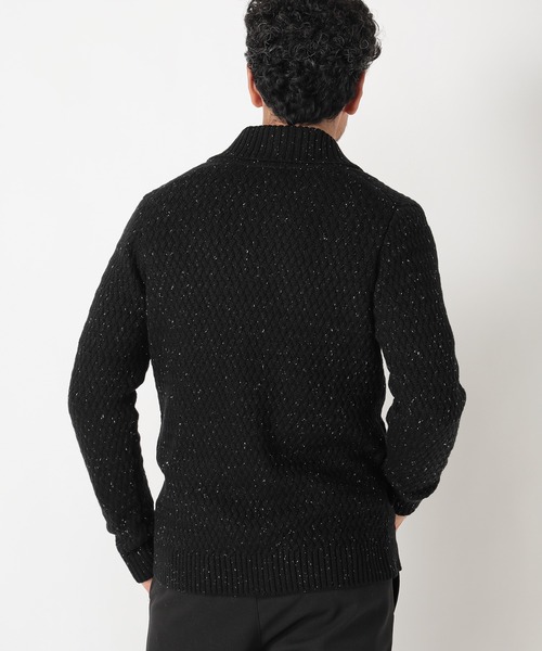 MEN'S BIGI(メンズビギ)の「7G バスケット編みニットカーディガン(ニット/セーター・メンズ・ライトグレー/ブラック/ボルドー・03/02/01)」の14枚目の写真