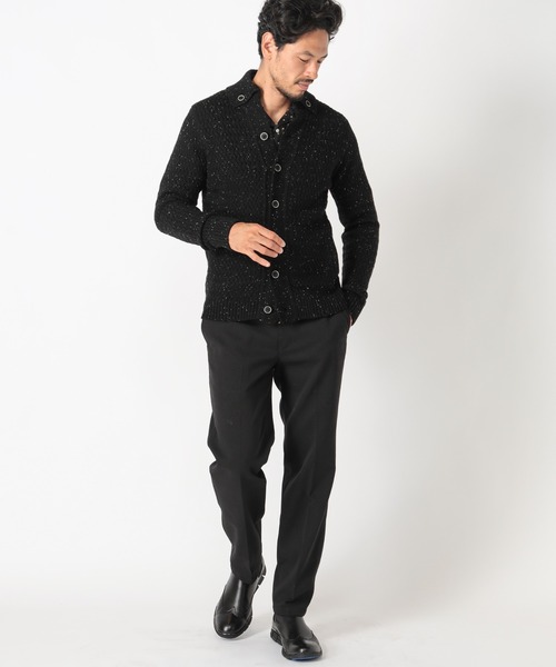 MEN'S BIGI(メンズビギ)の「7G バスケット編みニットカーディガン(ニット/セーター・メンズ・ライトグレー/ブラック/ボルドー・03/02/01)」の15枚目の写真