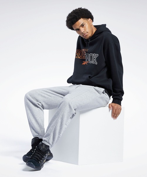 Reebok（リーボック）の「クラシックス バスケットボール フーディー / Classics Basketball Hoodie（パーカー・メンズ・ブラック/ヘザーグレー・X-SMALL/LARGE/MEDIUM/X-LARGE/SMALL/XX-LARGE/XXX-LARGE）」の6枚目の写真