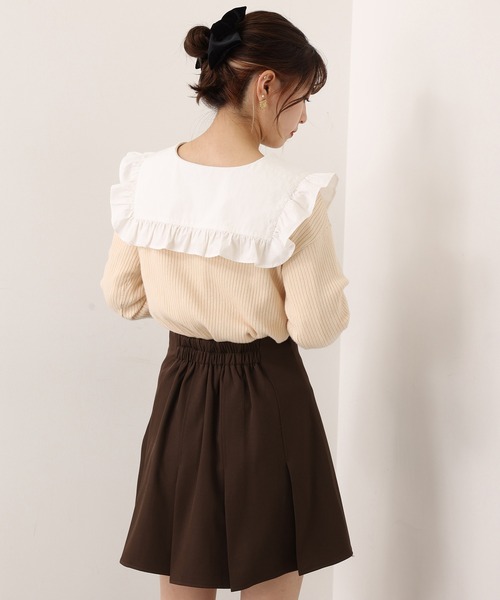 one after another NICE CLAUP（ワンアフターアナザーナイスクラップ）の「ボックスプリーツミニスカート（スカート・レディース・ブラック/ブラウン/グレー系その他/チェック/アイボリー/グレー・FREE）」の19枚目の写真