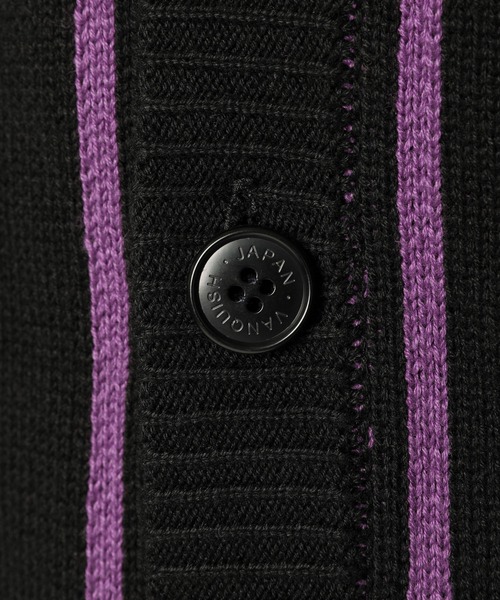 VANQUISH（ヴァンキッシュ）の「Check knit Cardigan　＊（カーディガン/ボレロ・レディース・ブラック/ベージュ・M/L）」の11枚目の写真